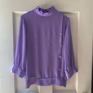 New York & Company Purple Blouse
